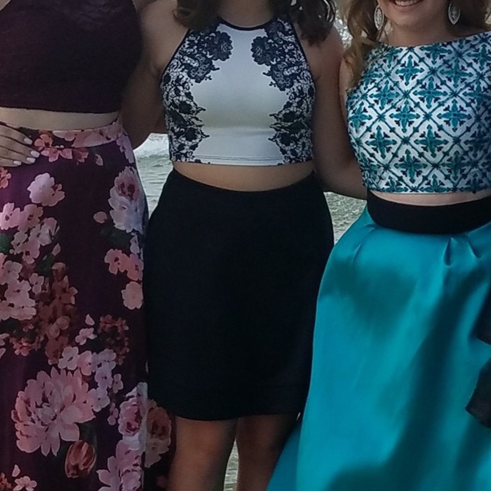 2 piece  homecoming dress